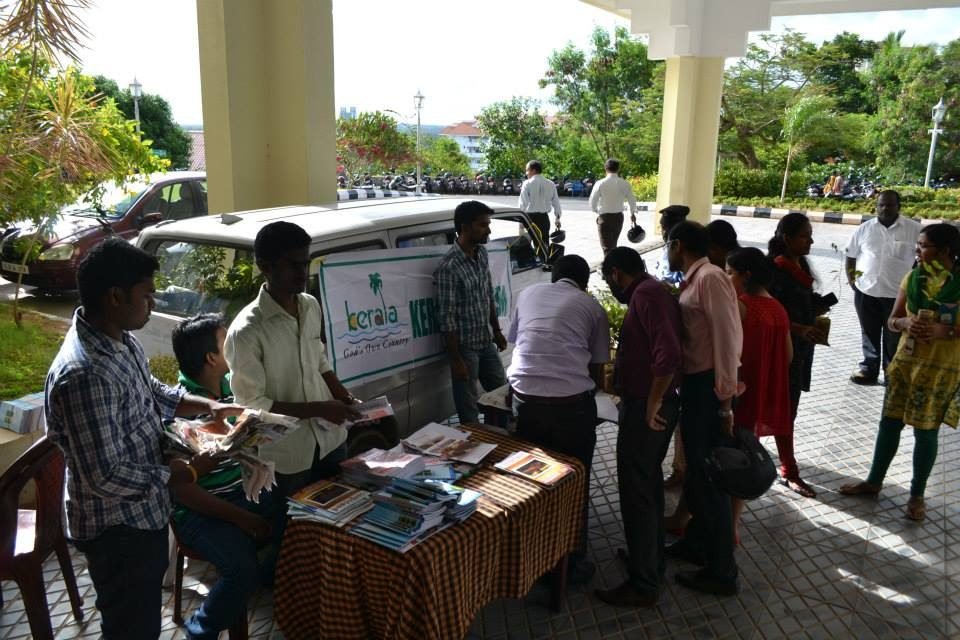 Women entrepreneurs exhibiting eco-friendly products