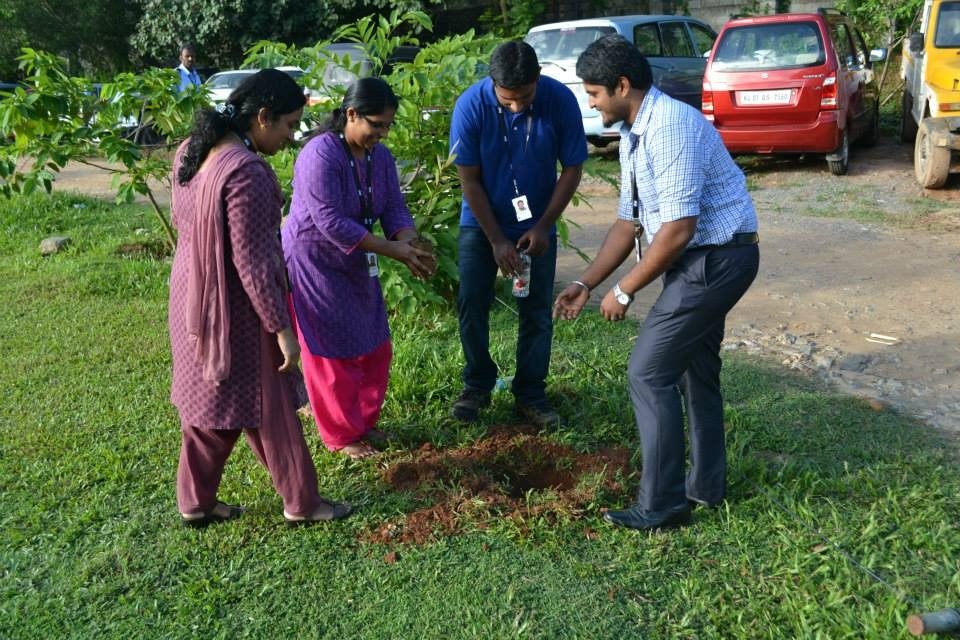 GGSE youngsters planting a sapling